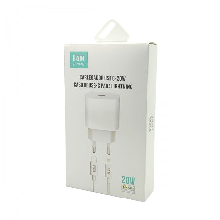 CARREGADOR USB-C X LIGHTNING FKT-PD525 FAM