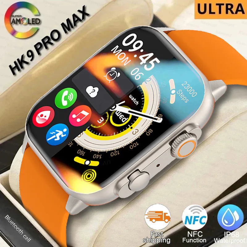 Smartwatch  HK9 Ultra Amoled 2023- Relogio
