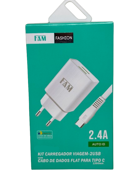 CARREGADOR LIGHTNING FKT-2255 - FAM