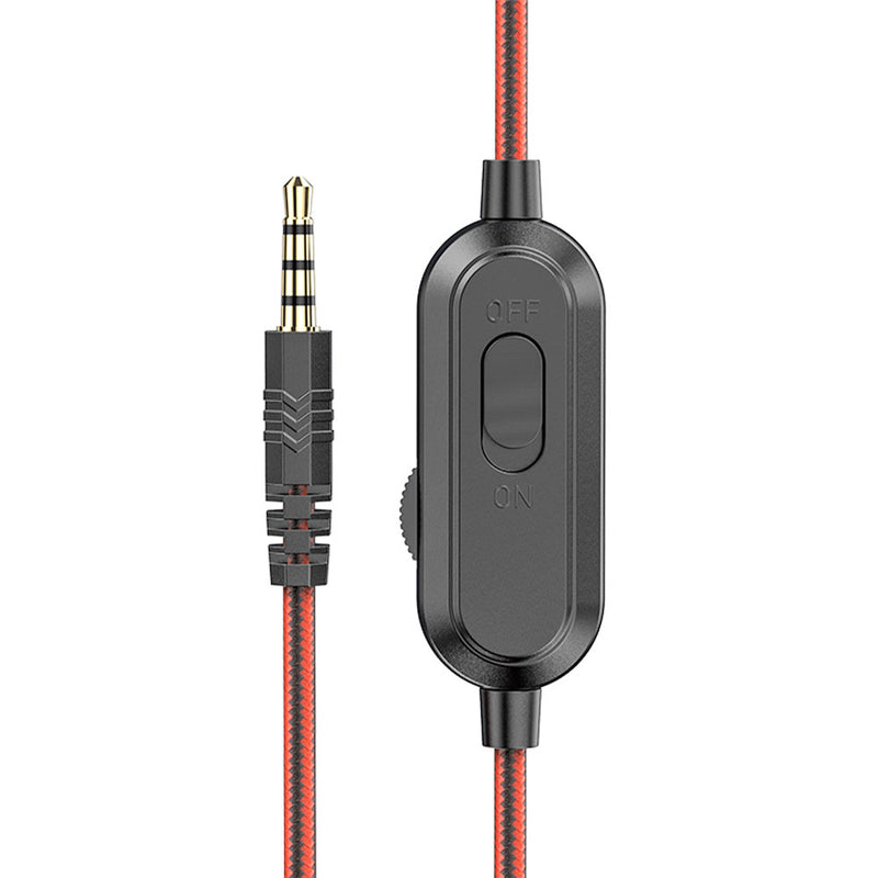 Fone Gamer Hoco c/ Microfone Headset  Preto/Vermelho
