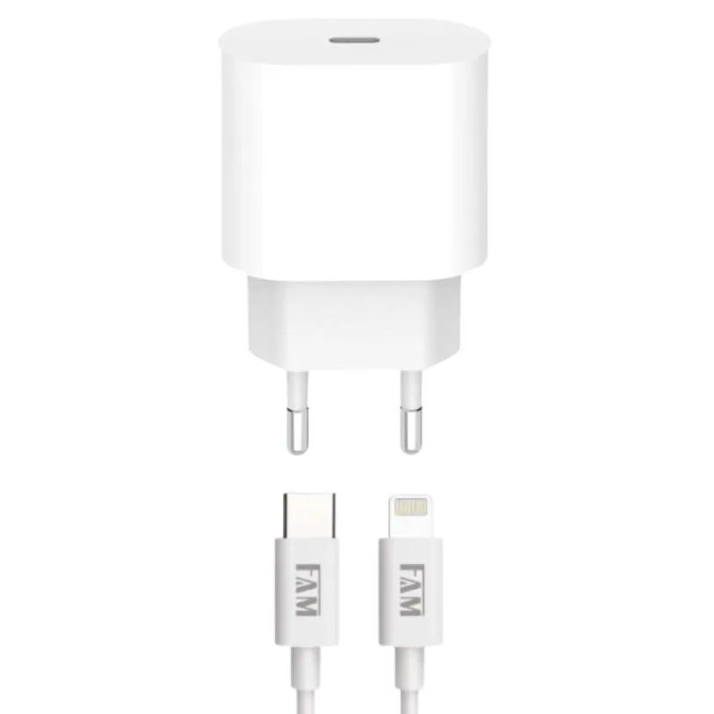 CARREGADOR USB-C X LIGHTNING FKT-PD525 FAM