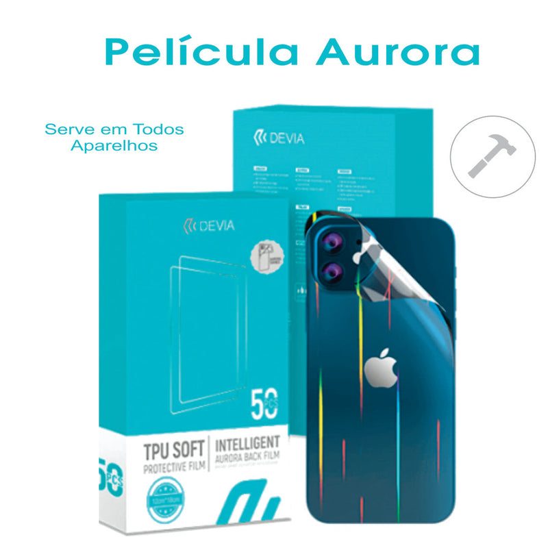 Película P/ Celular (Traseira - Aurora ) - Tpu Soft Devia